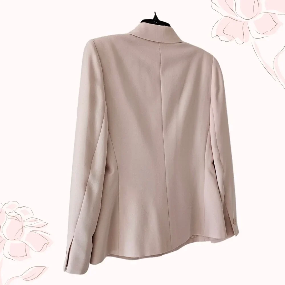 Petite Sophisticate Vintage Single-Breasted Blazer | NWT | 4P | Powder Pink - Picture 5 of 14